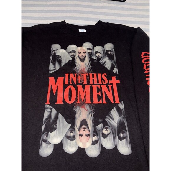 In This Moment Band Tee Shirt Men’s 2XL GODMODE Heavy Metal Long Sleeve Black - Picture 2 of 7